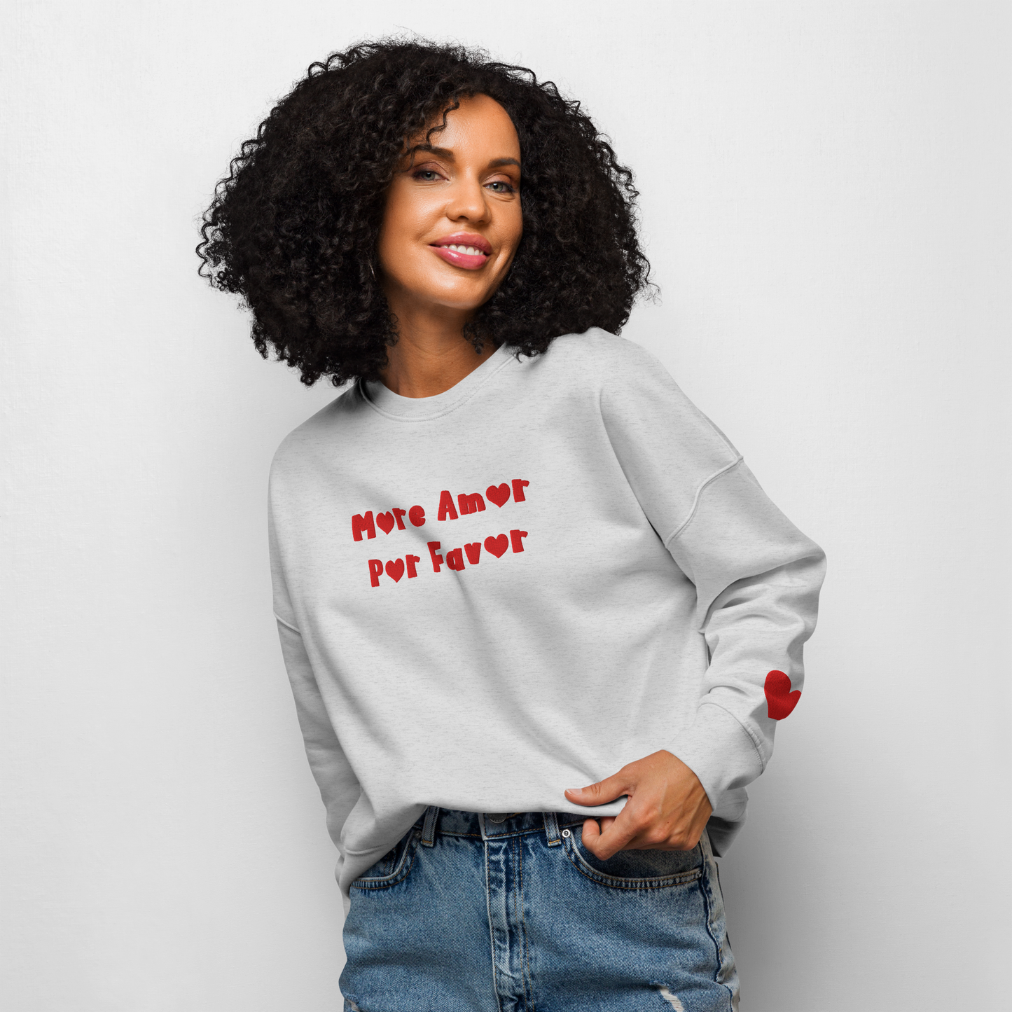 MORE AMOR POR FAVOR Organic Sweatshirt