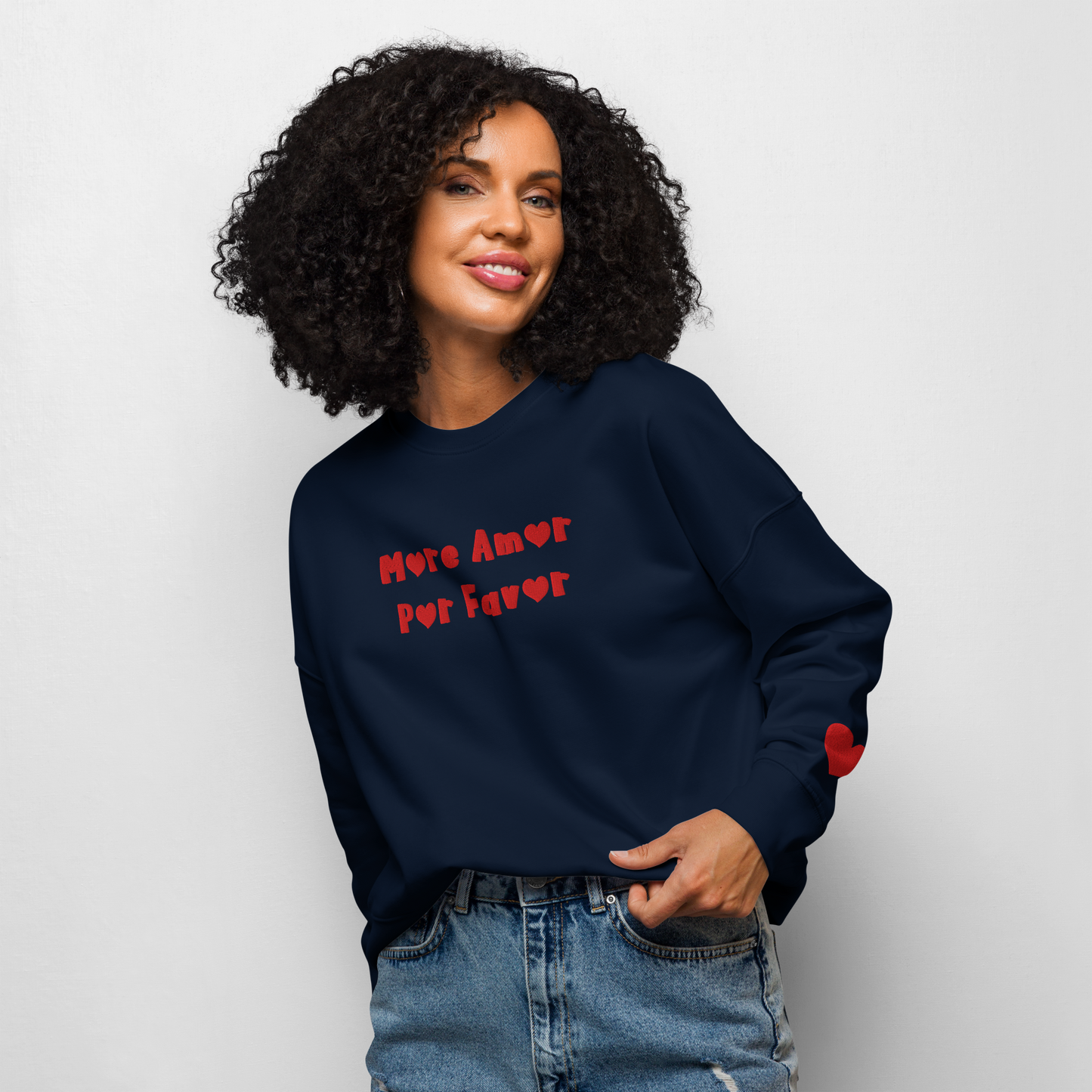 MORE AMOR POR FAVOR Organic Sweatshirt