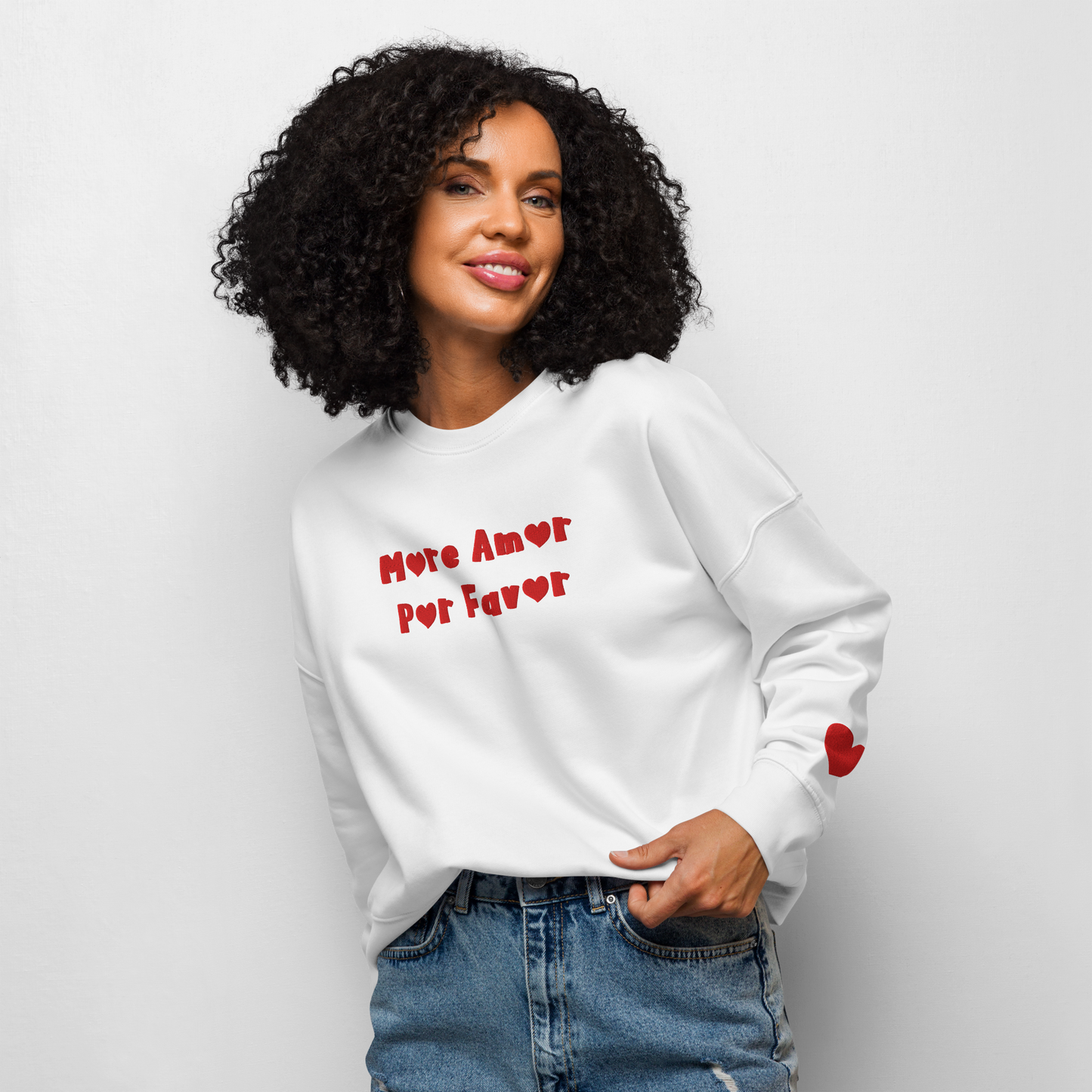 MORE AMOR POR FAVOR Organic Sweatshirt